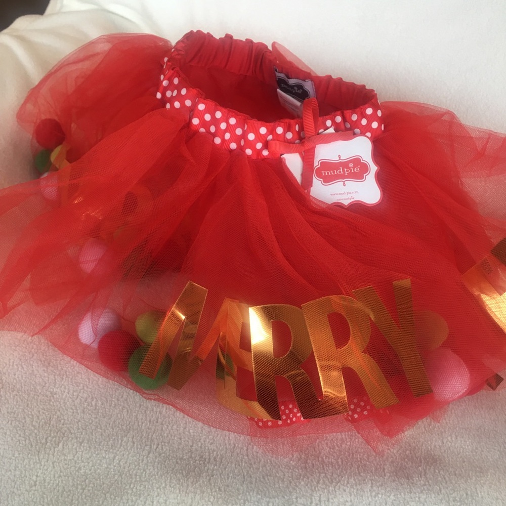 Mud Pie Christmas tutu - Picture 2 of 6